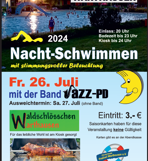 Nacht-Schwimmen am 26.07.24