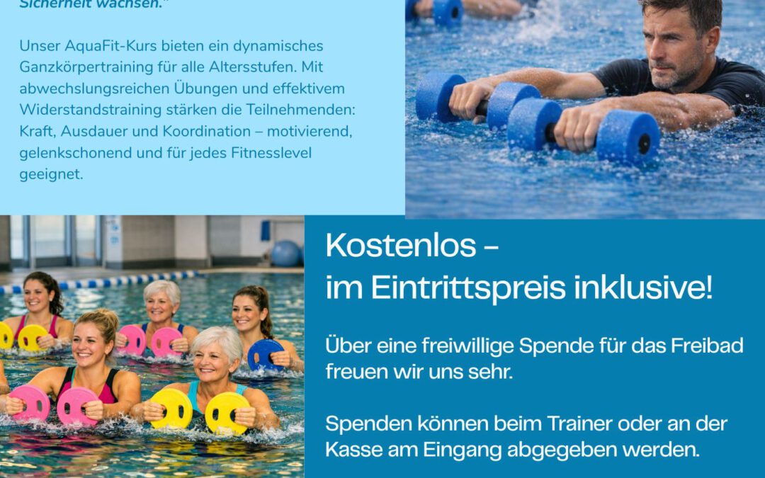 Aquafit – für den guten Zweck